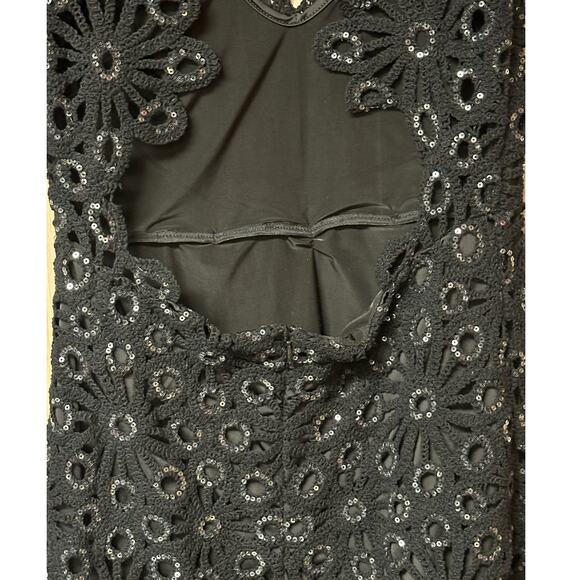 Maje Rozimette Crochet & Sequin Backless Dress Women’s Size FR 40 / US L - Picture 13 of 14